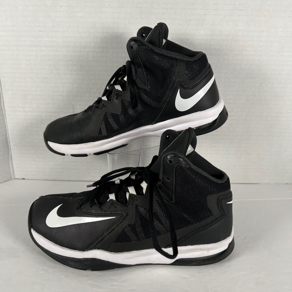 Nike Air Max Stutter Step 2 Black White Youth Basketball Shoes 653754001 Size 4Y